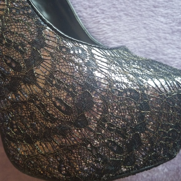 Glitter lace high heels - Picture 5 of 5